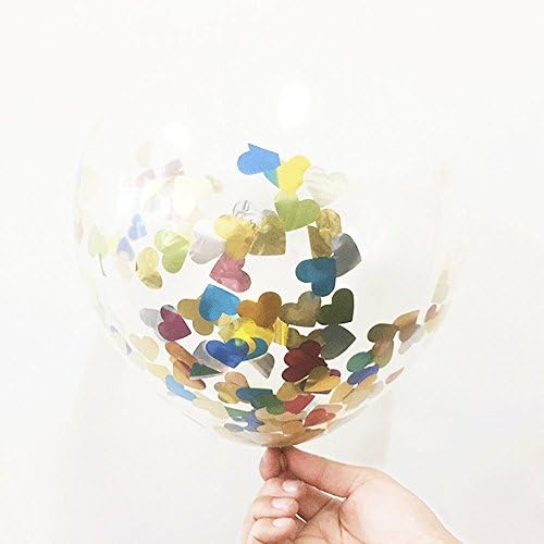StarParty 12 inch Valentine's Day Confetti & Valentine's Day Confetti Balloons for Valentine's Party Decoration (Pack Of 12) (Balloon3)