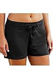 Micosuza Women's Swimming Shorts Bikini Bottom Swimwear Beach Board Shorts