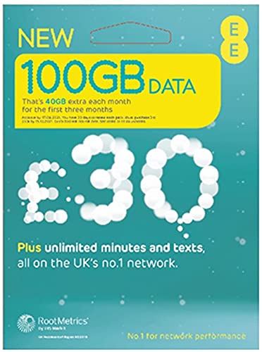 Ee 100gb Data Sim Includes 30 Top Up 100gb Data Unlimited Minutes Unlimited Texts Buy Online In Faroe Islands At Desertcart 196919759