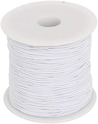 1roll/lot White 1.5mm Nylon Elastic Cord Beading Stretch Thread/String/Rope for DIY Jewelry Making Necklace
