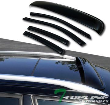 Amazon Com Topline Autopart Smoke Window Deflector Vent Shade