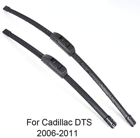 WHKOBM Car Windshield Wiper Blades, for Cadillac DTS form 2006 2007 2008 2009 2010 2011 Car Windscreen wiper Rubber