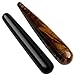 Top Plaza Crystal Massage Wand for Acupuncture Therapy Pointed Stick Tretament Gua Sha Scraping Tool (Black Obsidian + Tiger Eye Stone)