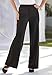 Roamans Women's Plus Size Ponte Wide Leg Pants
