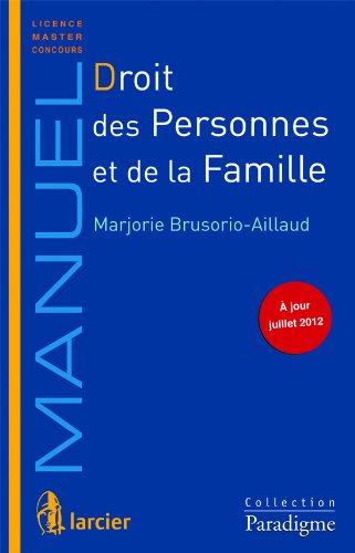 Droit des personnes et de la famille