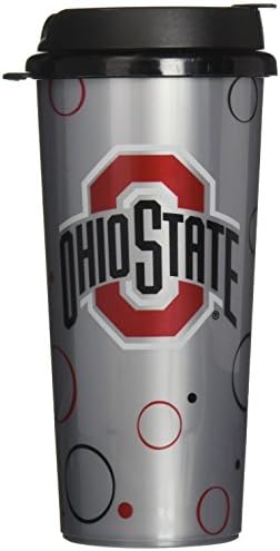 GameDay Novelty NCAA Ohio State Buckeyes Circle Dot Travel Mug, 16 oz.