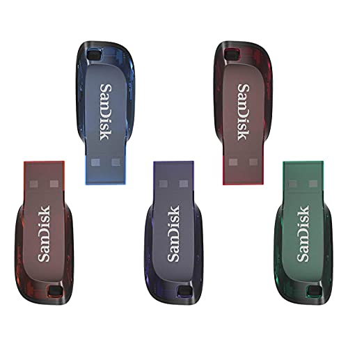 SanDisk Cruzer Blade Unità flash USB da 32 GB, Confezione da 5 unità