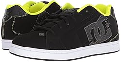 DC Men's Net XE Skate Shoe, Black/Lime, 8.5 D D US