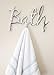 Comfify Modern Style Bath Wall Mount Towel Holder and Robe Hook - Hand-Cast Aluminum Bathroom Hanger Decor w/3 Hooks for Towels, Robes, Clothing - Silver Color
