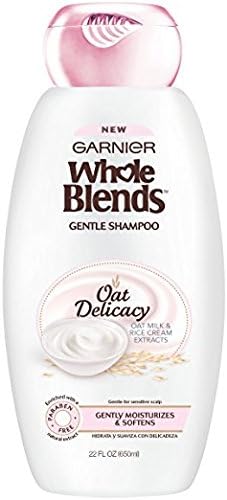 Garnier Whole Blends Gentle Shampoo Oat Delicacy, Sensitive Scalp, 22 fl oz (Pack of 2)