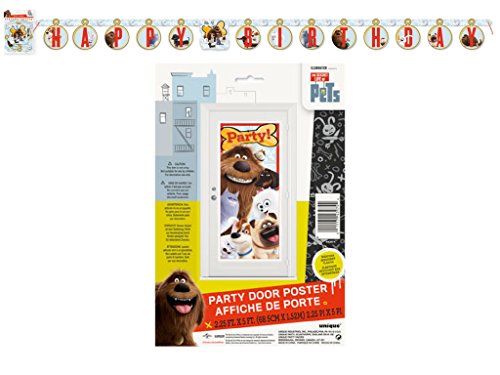 The Secret Life of Pets 27 x 60 Party Door Poster and 72 Happy Birthday Banner - Thumbnail 3