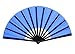 Greatlookz Chinese Nylon-Cloth Fan for Ladies, Royal Blue
