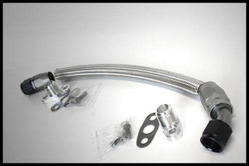 MAPerformance Stainless Steel Oil Return Line Kit with Garrett Journal Turbo / T25 for 1G DSM Mitsubishi Eclipse/Eagle Talon