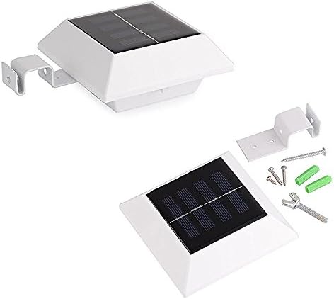 SunTEK Solar Power 6LED Plastic Garden Outdoor Fence Light Lobby Yard Wall Gutter Light Pathway Lamp