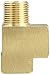 Anderson Metals 06127-06 Brass Pipe Fitting, Barstock Street Tee, 3/8