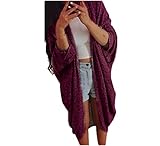 PHOTNO Casual long knit coat jacket cardigan sweaters for women Lady