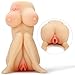 Realistic Mini Male Sex Doll Masturbator with Vagina Anal Sexy and Super Big Breast with Charming Carved Rose Louviva 3D Lifelike Sex Toy for Men Soft Squeezable Silicone