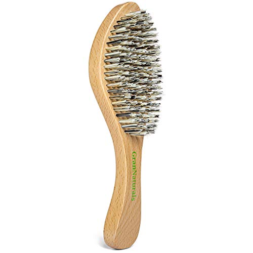 GranNaturals Extra Hard Wave Brush Curved Boar & Extra Hard Nylon