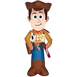 Gemmy Inflatable 3.5ft Airblown Woody with Candy Cane