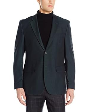 Men's Two Button Solid Blazer