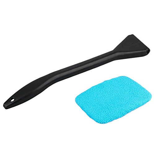 Windshield Cleaner with Microfiber Cloth,Car Windshield Cleaner Brush Auto Window Glass Cleaning Brush Tools