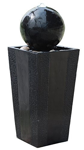 Alpine GIL786 Ball on Stand Fountain with LED Lights