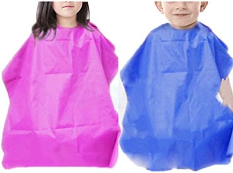 Top Cheer 2pcs Cute Child Salon Barber Gown Cape Hairdressing Hairdresser Hair Cutting Waterproof Cloth
