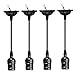 KINGSO 4 Pack E26 E27 Pendant Lamp Socket and Cord Screw Bulbs Edison Retro Hanging Lantern Holder with Wire Without Switch DIY Projects AC Power 110~220V - Black