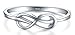 BORUO Infinity Ring - Sterling Silver Rings For Women - 925 Infinity Sterling Silver Rings - Knot Ring - Infinity Shape Silver Ring - Classic Gift for Special Occasions - Stackable - 2mm Size 11