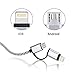 Cablex 2 Pack 3FT 2in1 Lightning and Micro USB Cable Nylon Braided Sync and Charging Cable Cord Compatible with iPhone 7/7Plus/6s plus/6s/6 plus/6/5s/5c/5, iPad /iPod, Samsung, HTC, and More(Black)