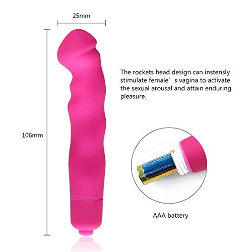 Oomph! Vibrator, Upgraded 16-Speed Penis-Shaped 4.2 Inch Waterproof Massager Magic Wand Sex Toy for Woman (Red)