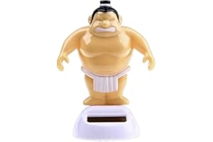 Sumo Wrestler Solar Power Swinging Dashboard Ornament, Car Interior Decoration Gift, Solar Dancing Figurines Ornament