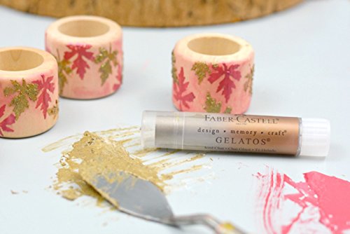 Faber-Castell Gelatos Colors Set, Metallics - Water Soluble Pigment Crayons - 15 Metallic Colors