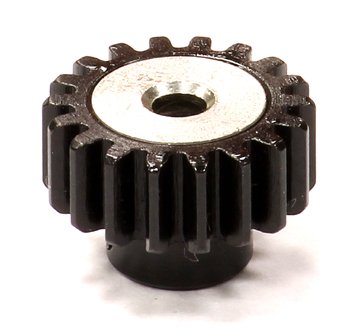 Integy RC Model Hop-ups T8576 Billet Machined 0.8 Steel 32 Pitch Pinion 18T for 1/10 Stampede 4X4 & Slash 4X4