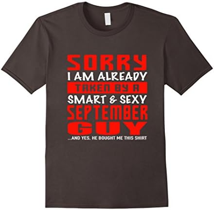 Mens Sorry, I am already taken by a smart &amp; sexy September guy Large Asphalt