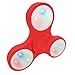 Fidget Spinner, Tri-spinner Glow in The Dark LED Light Up High Speed Cool EDC Anti-stress Finger Toy (Red)