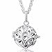Eudora Harmony Bola Tree of Love 20mm Angel Caller Pendant Musical Chime Prayer Bell 30'' Necklace White