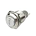 ESUPPORT 12V Car Blue LED Momentary Speaker Push Button Metal Switch
