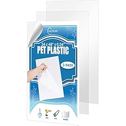3 Pack PET Sheet Panels - 24" x 48" x
