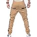 Percy Perry Mens Athletic Workout Sweatpants Casual Trousers with Cargo Pockets