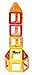 A Mustard Seed Toys Magnetic Tiles - 88 Large Pieces, Full Size, Kids Learn Colors, Shapes, and Patterns, Great Starter Set, Includes Wheels for Building Cars and a Ferris Wheel With Lights and Music