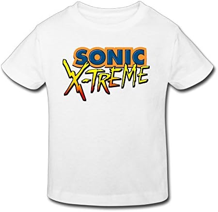 Toddler Sonic X Treme Game Logo Anime Cartoon 100% Cotton Unisex T-shirt 2-6
