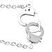 Spinningdaisy Silver Plated Handcuff Bracelet
