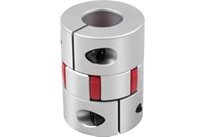 Sinoblu Flexible Coupler, CNC Stepper Motor Shaft Coupling, Flexible Spider Shaft Coupling, D45mm x L75mm 17-22mm Bore, Engraving Drilling Milling Machine Coupler Connector