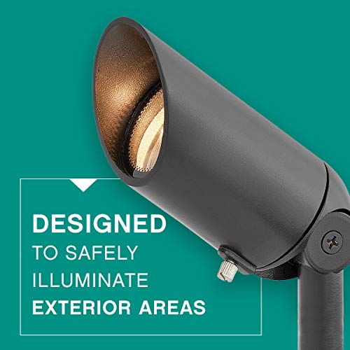 Hinkley Landscape Lighting Satin Black Cast Spot Light - Spotlight Important Landscape Features and Increase Home Security, 50 Watt Maximum Spot Light, Satin Black Finish, 1536SK MR16