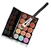 Toraway Pro 15 Colors Makeup Concealer Contour Palette +1 PC Makeup Brush + 1 PC Sponge Puff