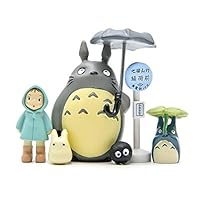 Kimkoala 6Pcs My Neighbor Totoro Figures Toys Set, Japanese Anime Miyazaki Spirit Away Figurines Statue Models Dolls for DIY Miniature Garden Micro Landscape Decorations Birthday Cake Toppers