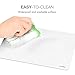 Mouse Pad, multifun Non-Slip Rubber Base Mousepad, Waterproof Hard Gaming Mouse Mat White