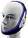 Anti Snore Chin Strap by NONPAREIL - Quieter Nights for Mouth Breathers and Their Companions, Cool Blue (Regular 27