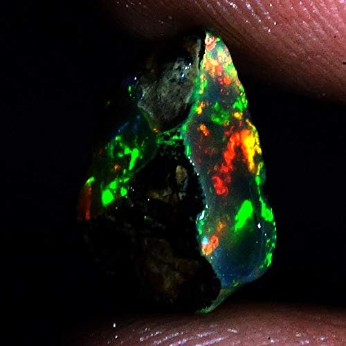EMARTWALA 07X11X05 MM 100% Natural Ethiopian Opal Rough Multi Color Fire Opal 02.20 Cts,Ethiopian Opal Ring Ethiopian Opal Necklace Ethiopian Opal Earrings Ethiopian Opal Beads